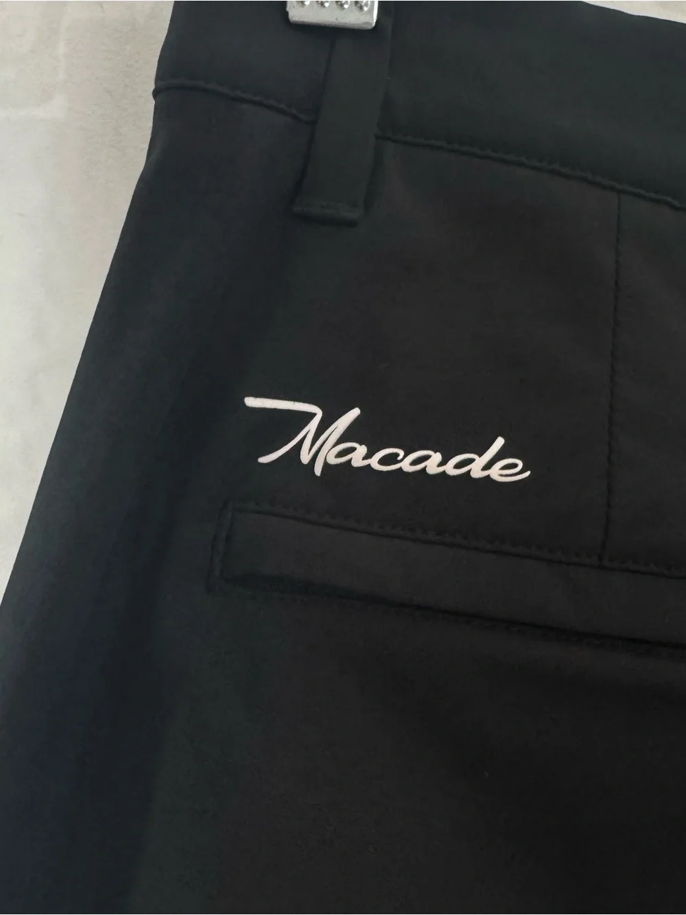 Macade Golf 36R (28x27) Black Four Way Stretch Jogger Zip Cuff Performance Pants